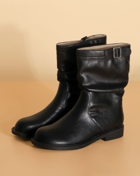 Winter fold martin boots Korean style fashion boots