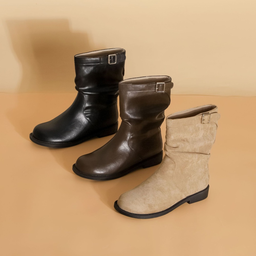 Winter fold martin boots Korean style fashion boots