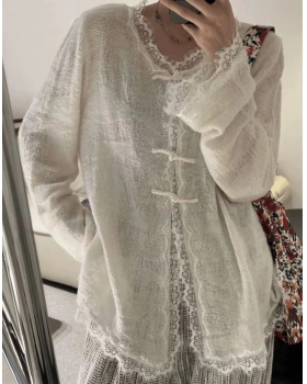 Autumn bottoming tops Korean style white shirts