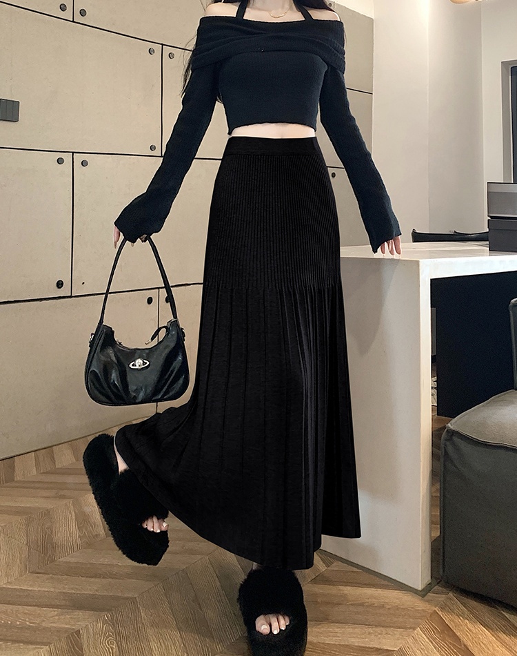 High waist long skirt slim skirt for women