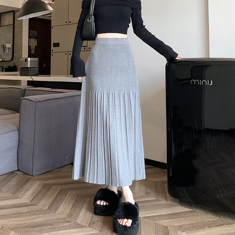 High waist long skirt slim skirt for women