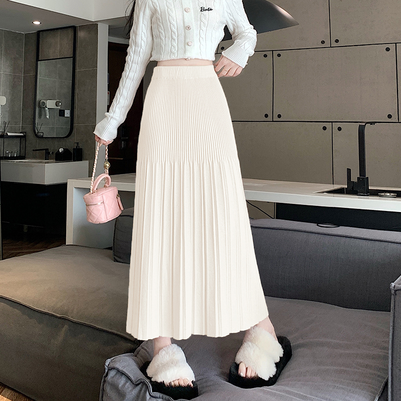 High waist long skirt slim skirt for women