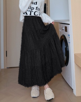 High waist A-line skirt loose long skirt for women