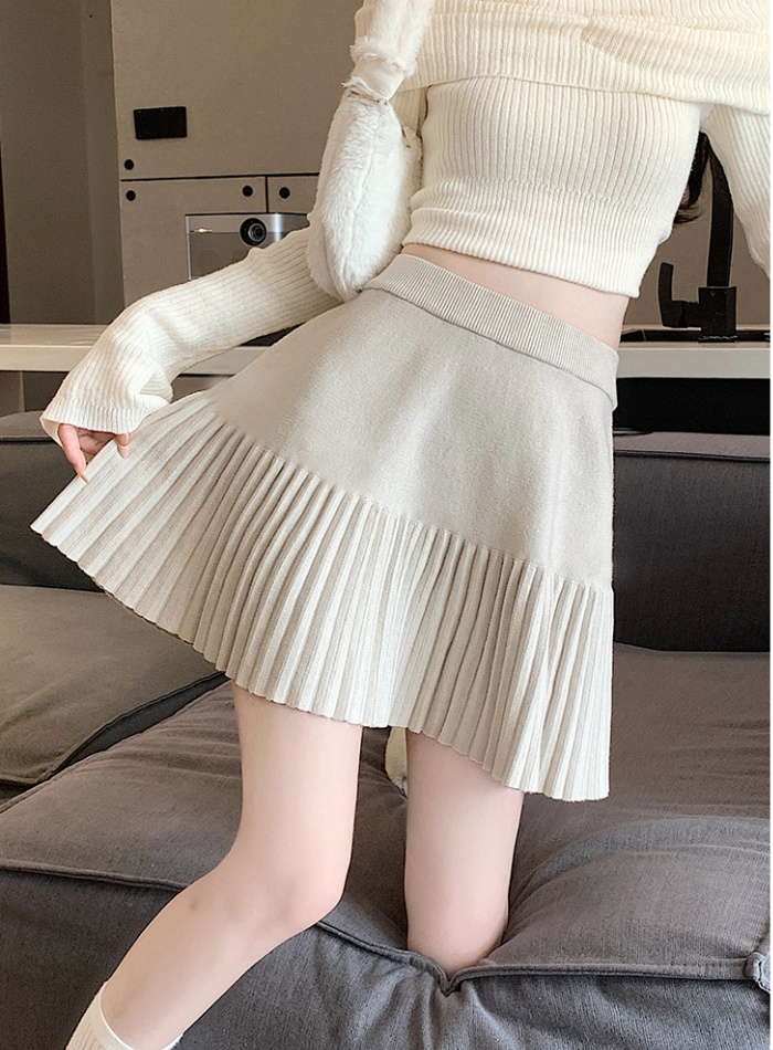 Spicegirl A-line skirt knitted short skirt for women