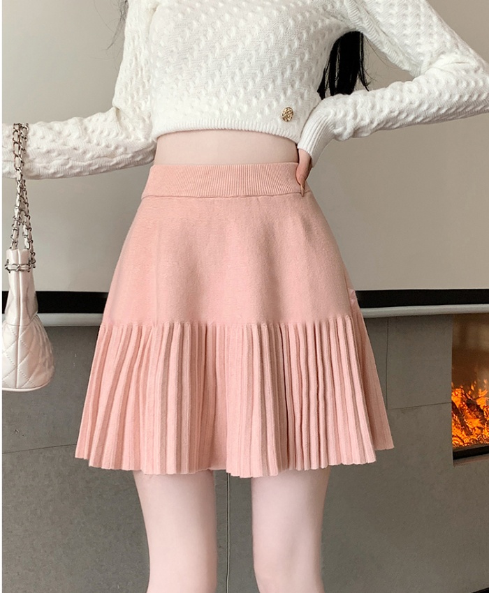 Spicegirl A-line skirt knitted short skirt for women