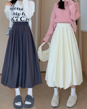 Korean style puff skirt autumn and winter skirt for women