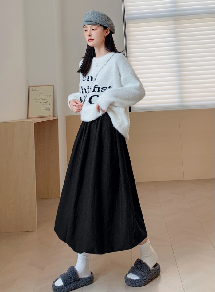 Korean style puff skirt autumn and winter skirt for women