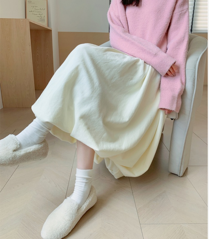 Korean style puff skirt autumn and winter skirt for women