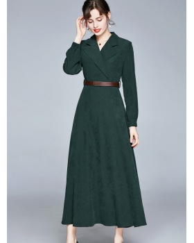 Long dress high waist business suit