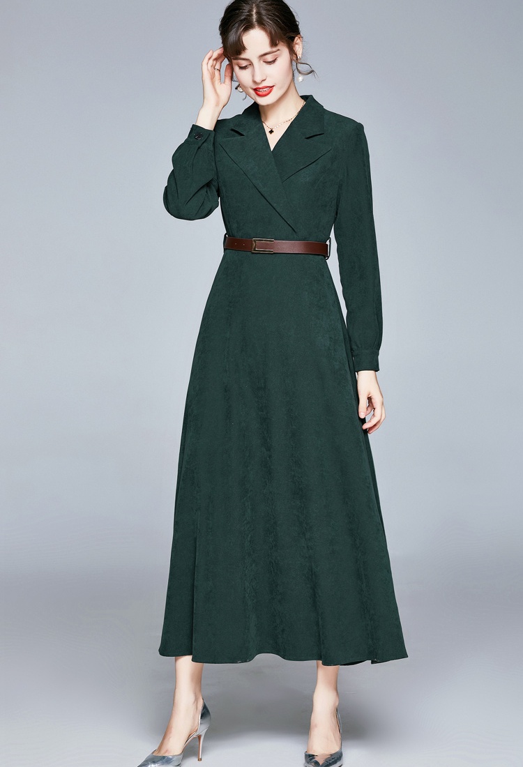 Long dress high waist business suit