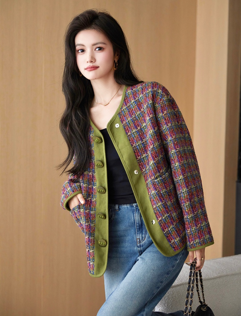 Small fellow spring and autumn tops short coat for women