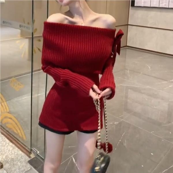 Bottoming pure sweater short strapless tops for women