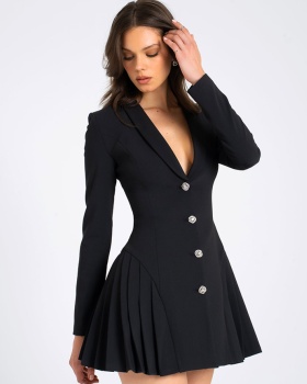 Fashion slim dress autumn business suit