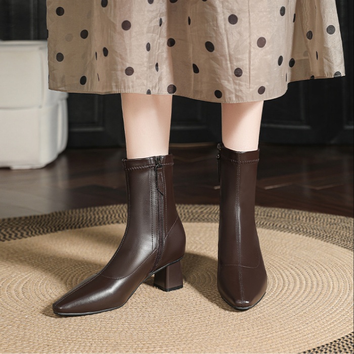 France style boots slim short boots for women