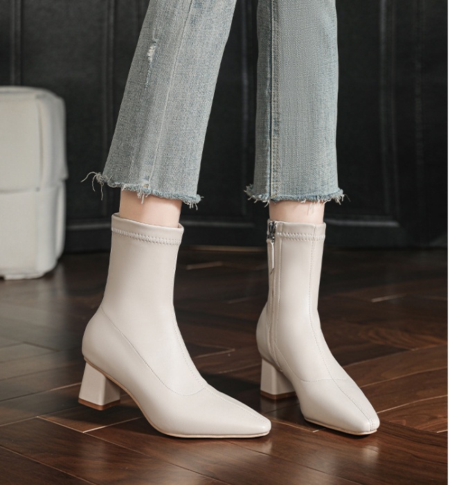 France style boots slim short boots for women