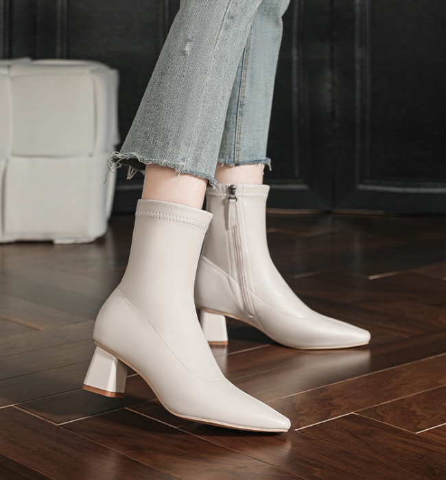 France style boots slim short boots for women