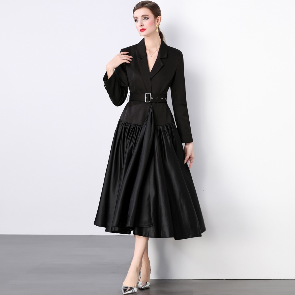 Splice temperament business suit France style dress