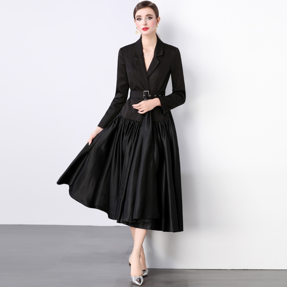 Splice temperament business suit France style dress