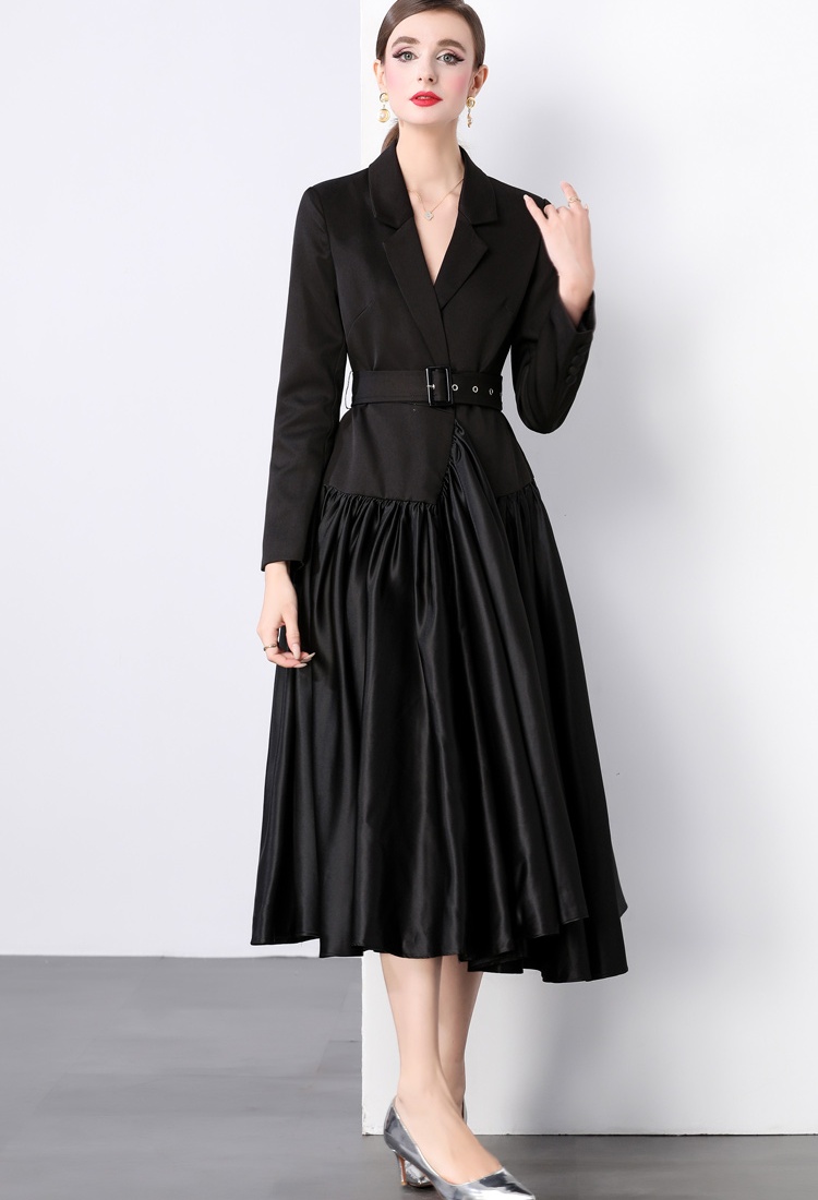 Splice temperament business suit France style dress