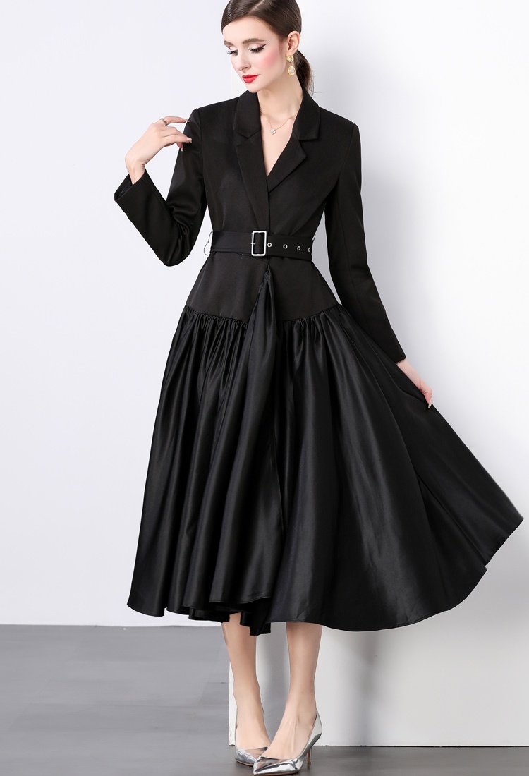 Splice temperament business suit France style dress