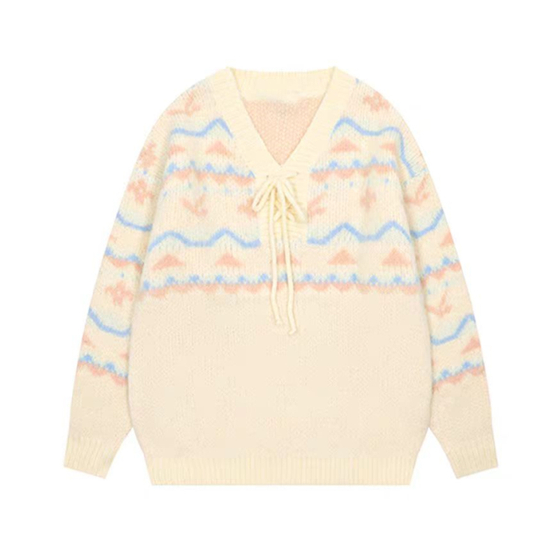 Pullover loose sweater wears outside tender tops