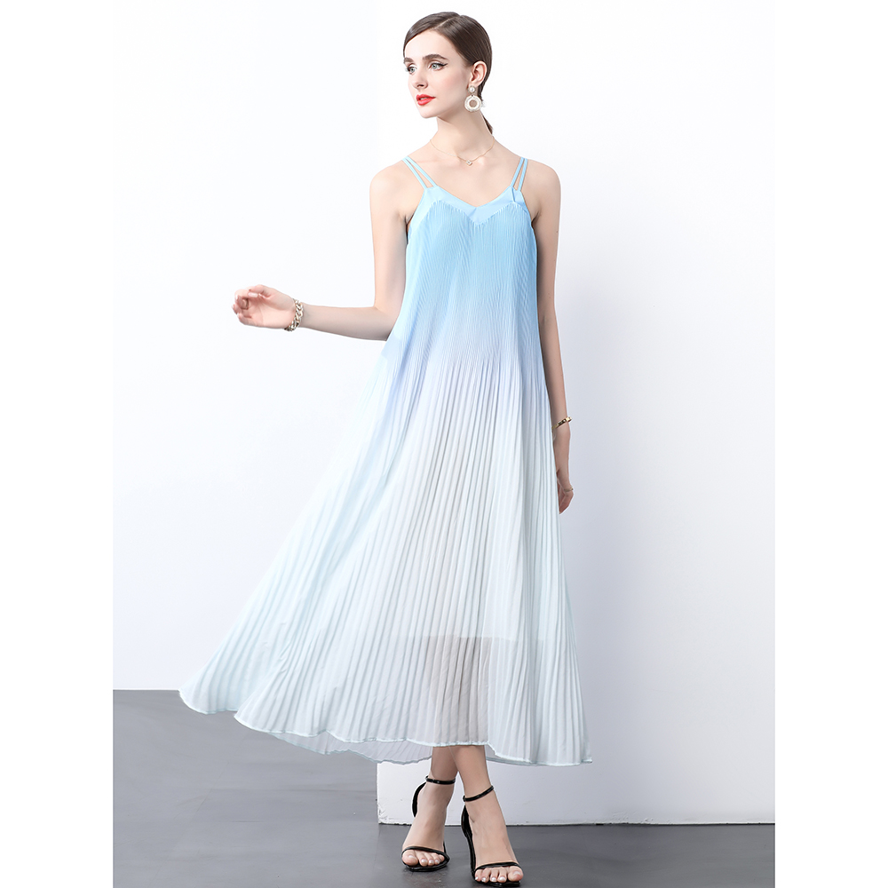 Pleats Please gradient dress blooming fold small sling