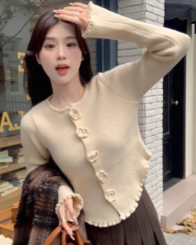 Rose autumn and winter sweater knitted bottoming shirt