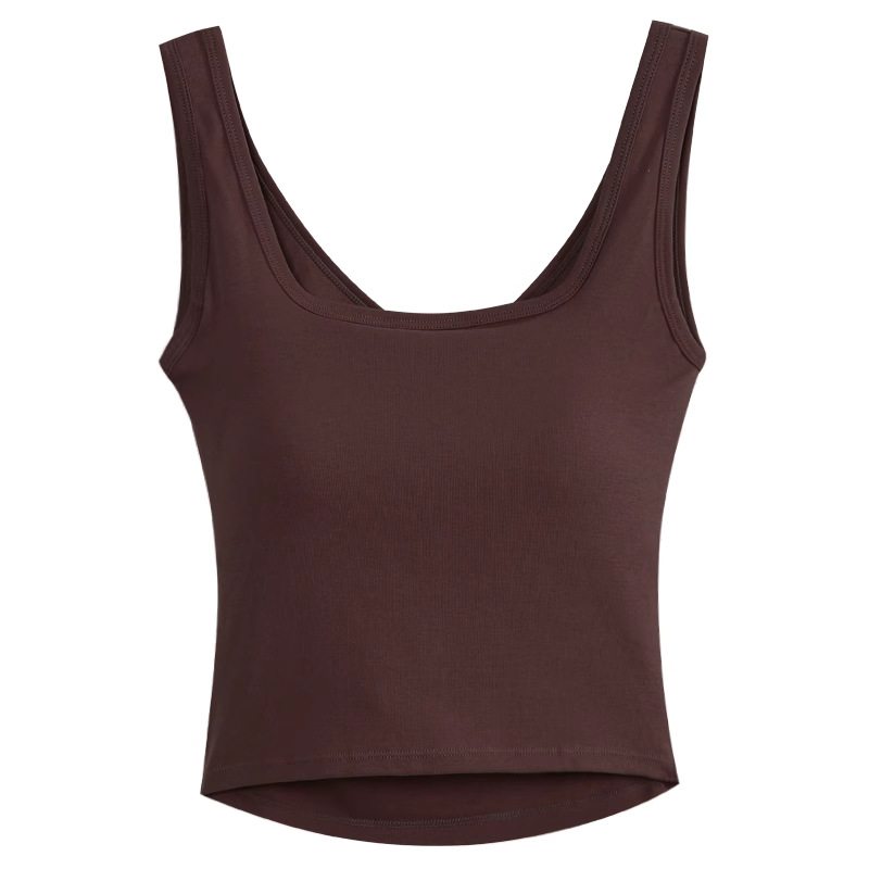 With chest pad wrapped chest vest sports tops for women