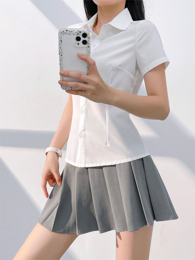 Profession Casual shirt summer white tops for women