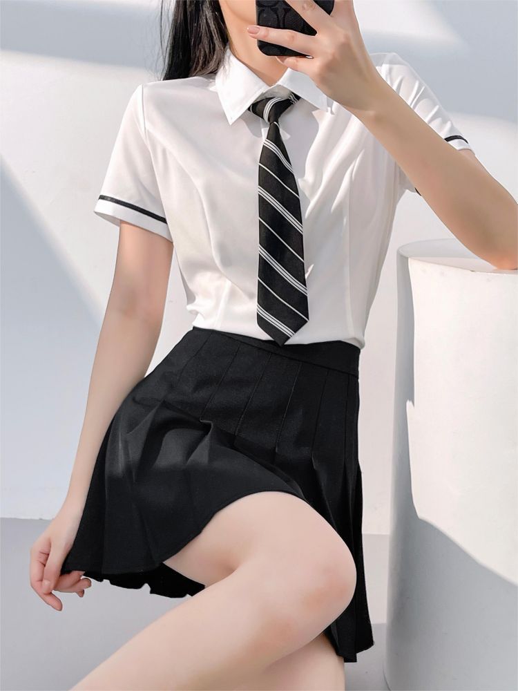 Pleated skirt 3pcs set