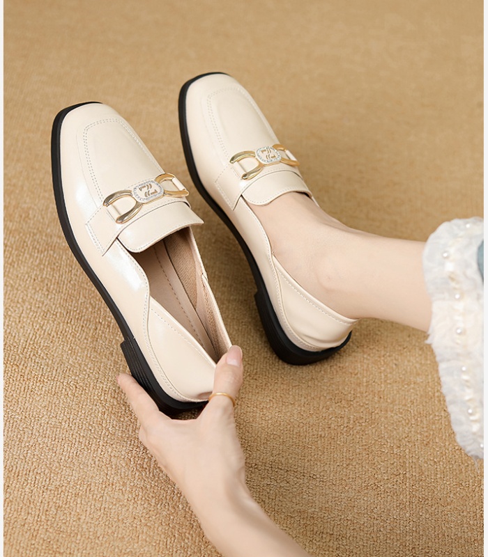 Flat soft soles shoes black small lazy shoes