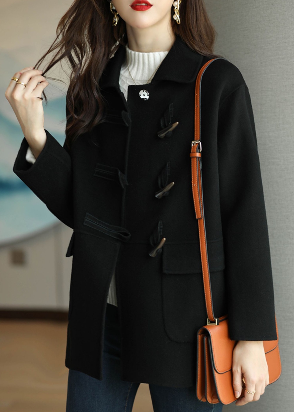 Temperament coat Korean style overcoat for women