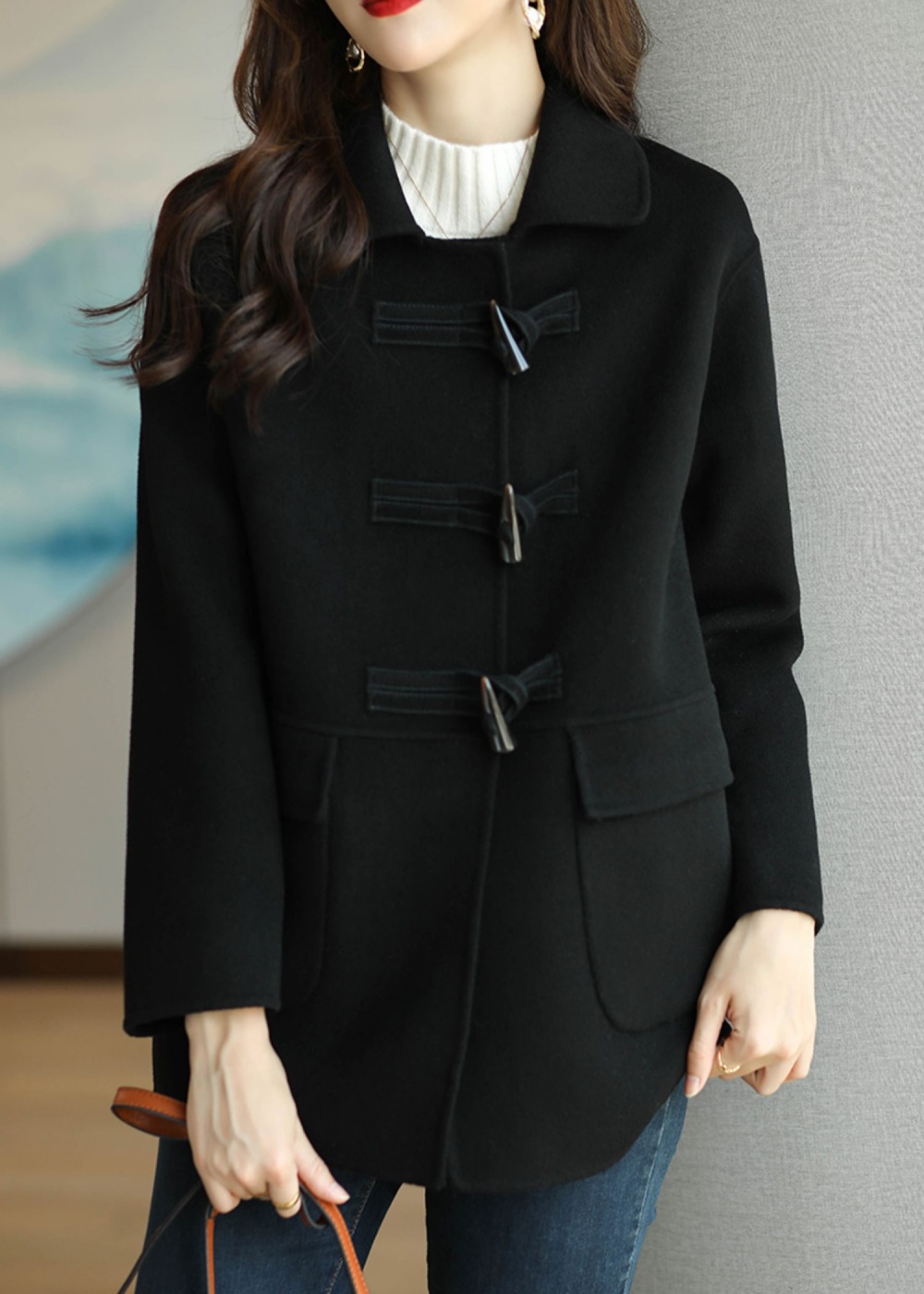 Temperament coat Korean style overcoat for women