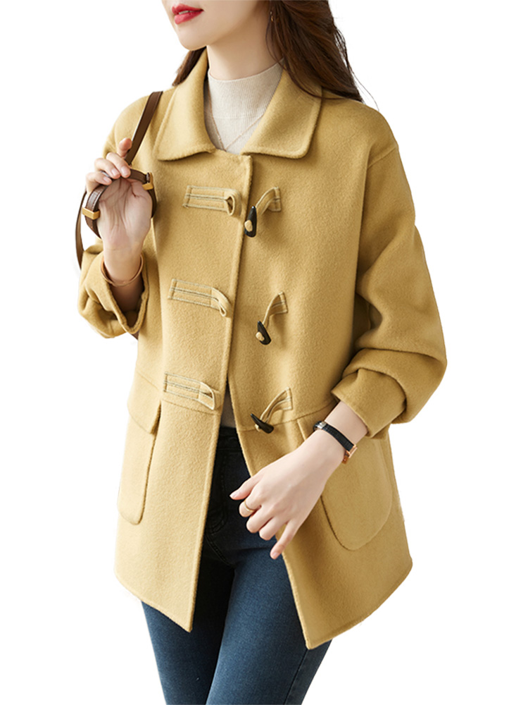 Temperament coat Korean style overcoat for women