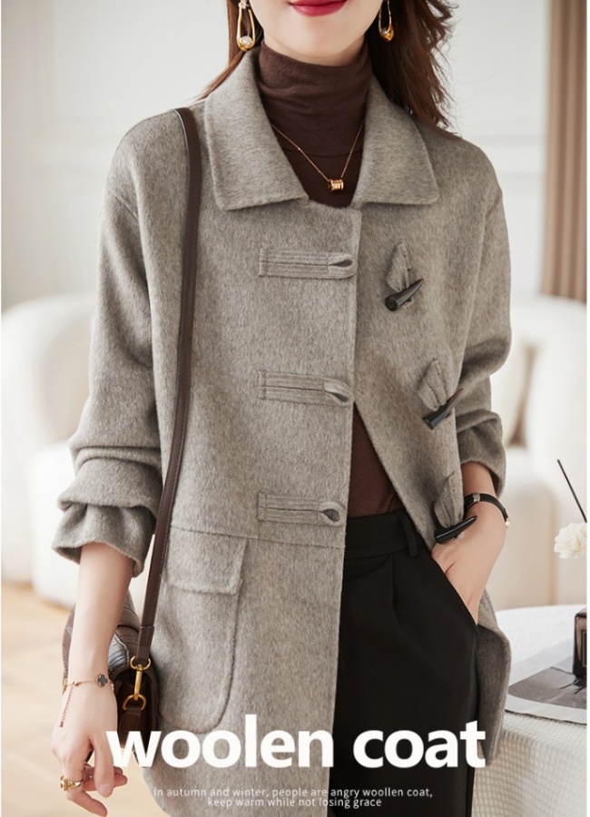 Temperament coat Korean style overcoat for women