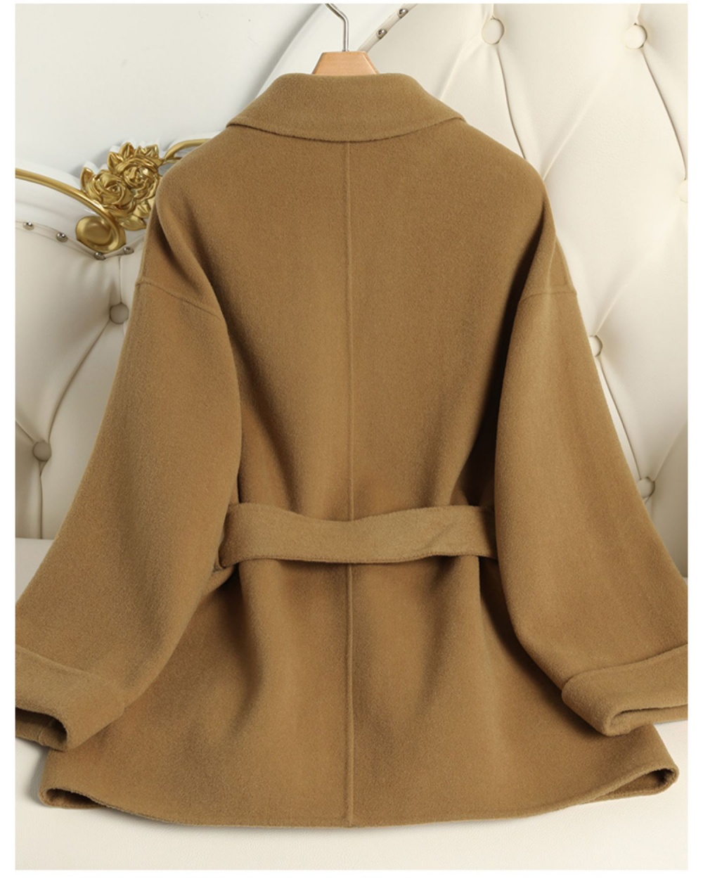 Woolen temperament overcoat short woolen coat for women