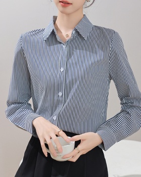 Slim Korean style profession tops temperament autumn shirt