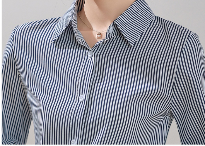 Slim Korean style profession tops temperament autumn shirt