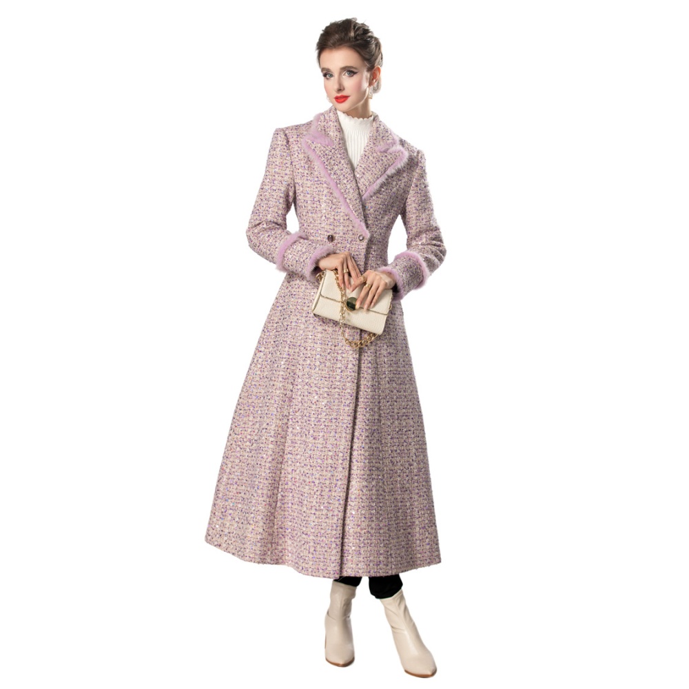 Clip cotton long sleeve coat European style overcoat