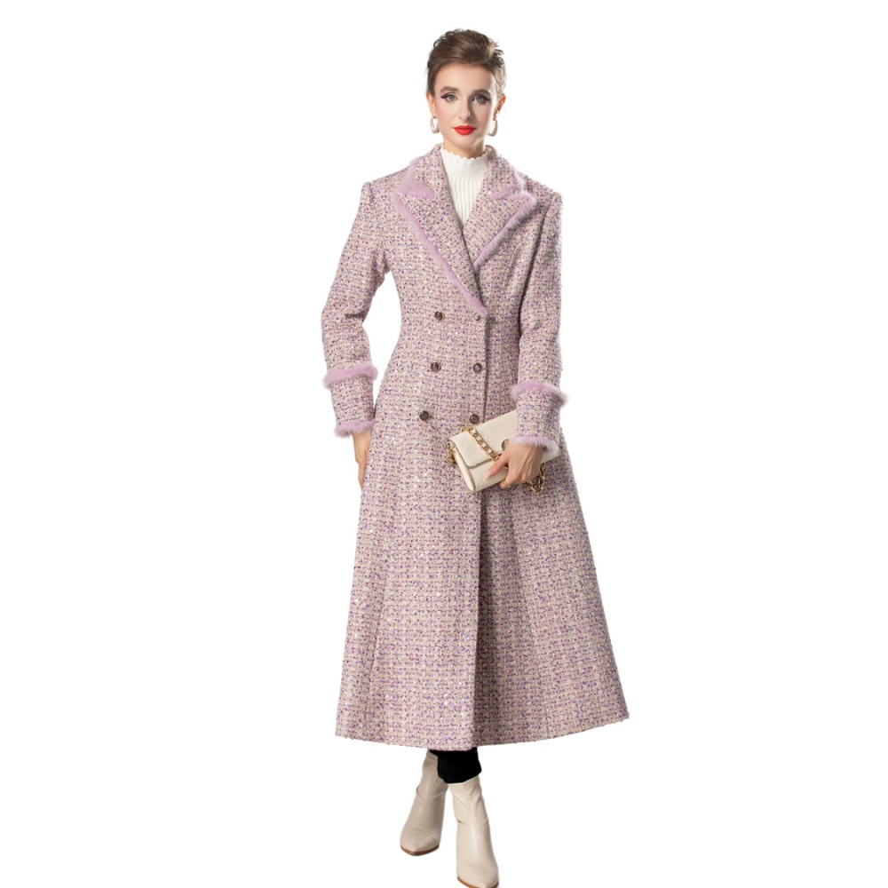 Clip cotton long sleeve coat European style overcoat