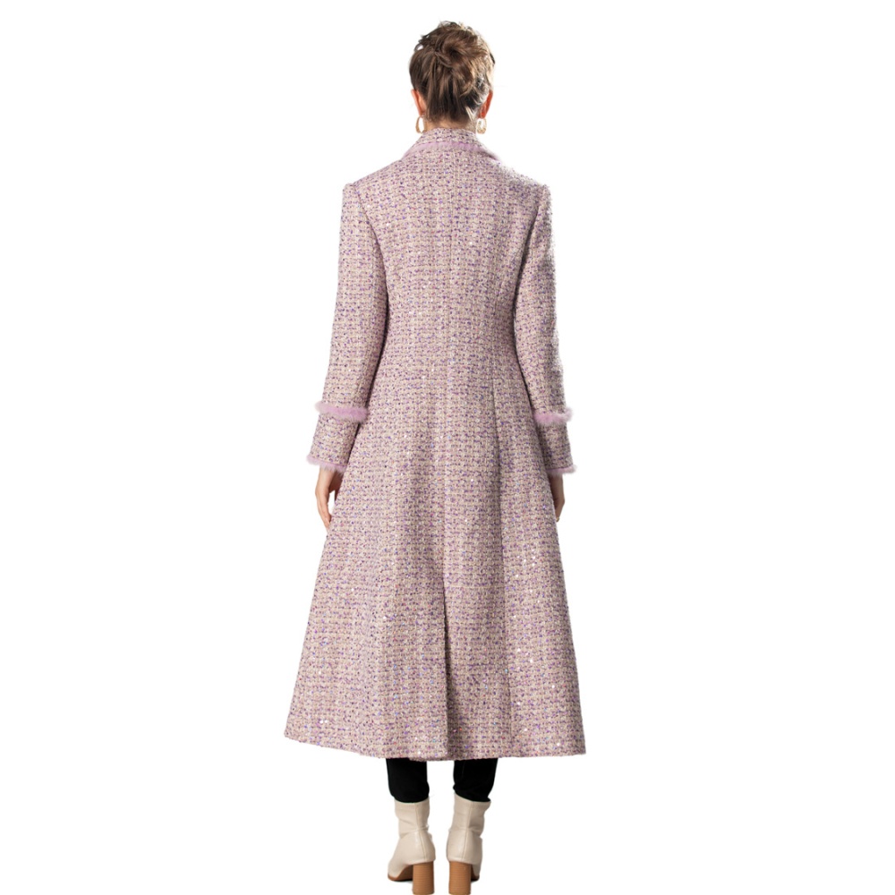 Clip cotton long sleeve coat European style overcoat