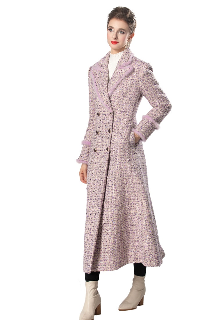 Clip cotton long sleeve coat European style overcoat