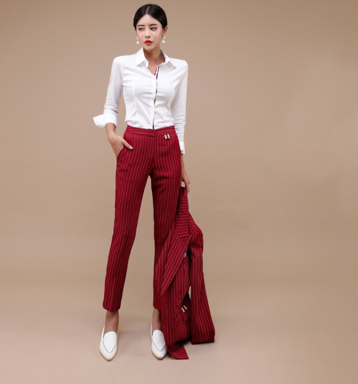 Fashion spring and autumn Korean style profession shirt for women