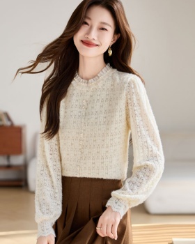 Long sleeve bottoming shirt sweet small shirt for women