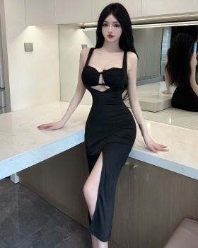 Pure nightclub formal dress sleeveless dress