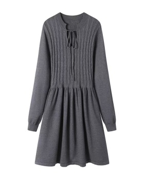 Short sweater dress gray dress for women