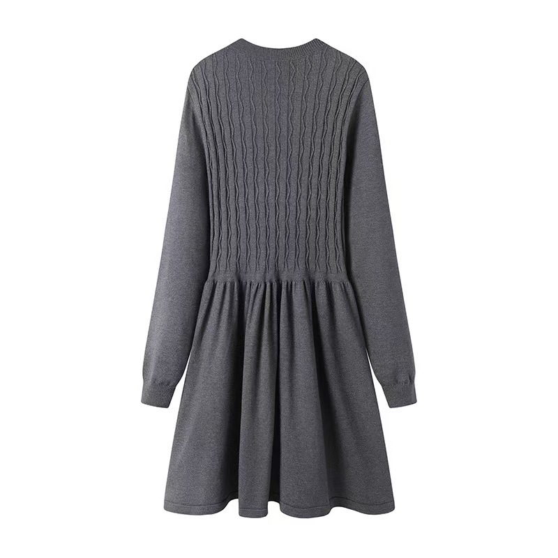 Short sweater dress gray dress for women