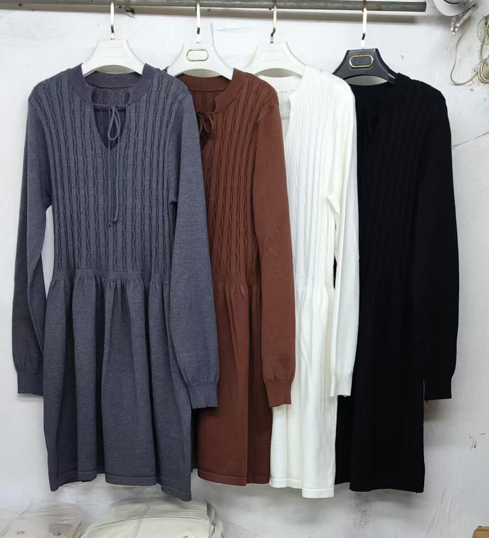 Short sweater dress gray dress for women