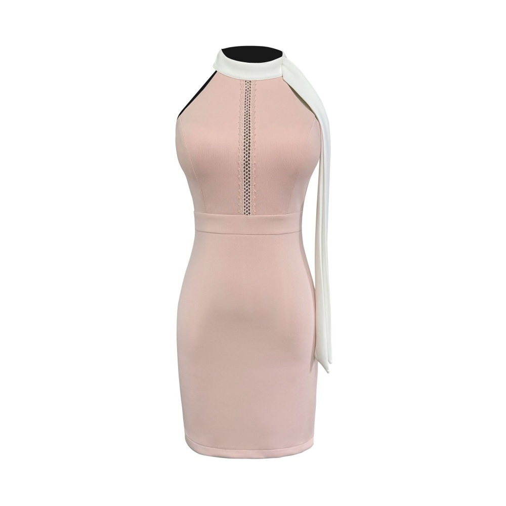 Package hip temperament T-back sleeveless dress for women