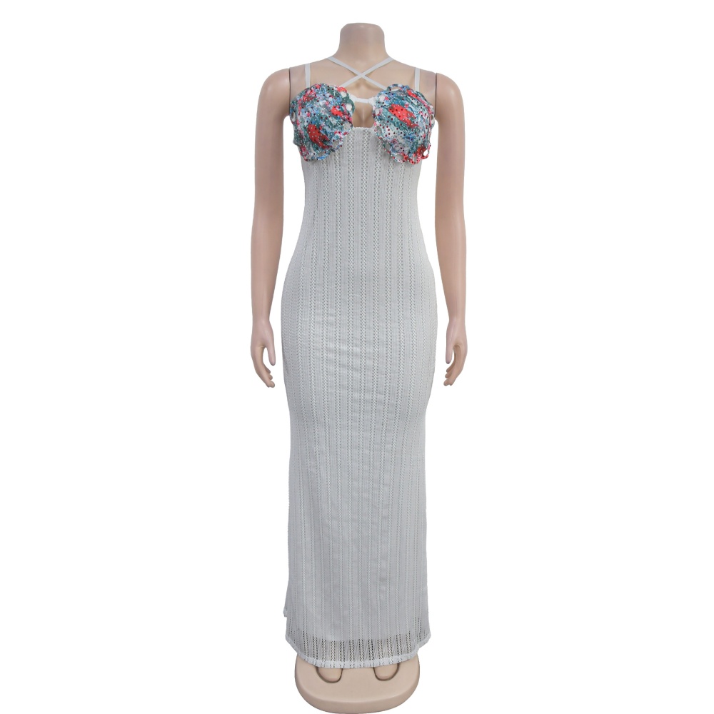 Sleeveless sling dress fashion long dress for women